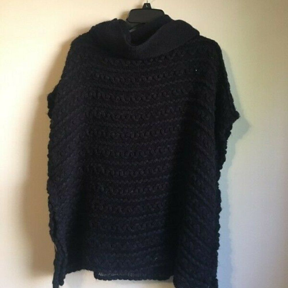 Orange black turtleneck pullover M‎ - Picture 2 of 3